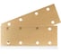 Абразивная полоса Deerfos GOLD 81х133 мм, 8 отверстий, Р80, 10 шт 4673761449669 1
