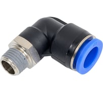 Пневмофитинг цанговый L-образный с наружной резьбой HIMPT PL 12-02 (R1/4) 00-00002374