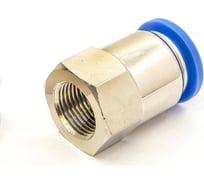 Пневмофитинг цанговый прямой с внутренней резьбой HIMPT PCF 10-04 (R1/2) 00-00008601