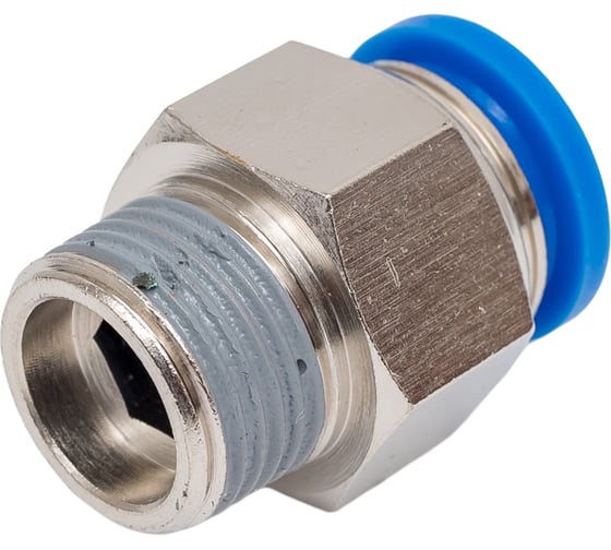 Пневмофитинг цанговый прямой с наружной резьбой HIMPT PC 12-03 (R3/8) 00-00008612 1
