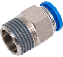 Пневмофитинг цанговый прямой с наружной резьбой HIMPT PC 12-04 (R1/2) 00-00004723