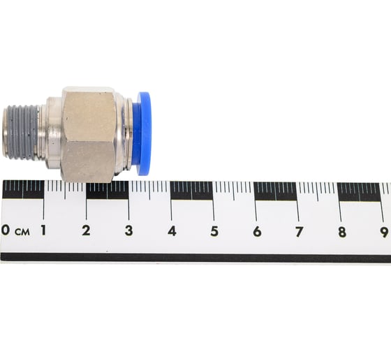 Пневмофитинг цанговый прямой с наружной резьбой HIMPT PC 12-02 (R1/4) 00-00005205
