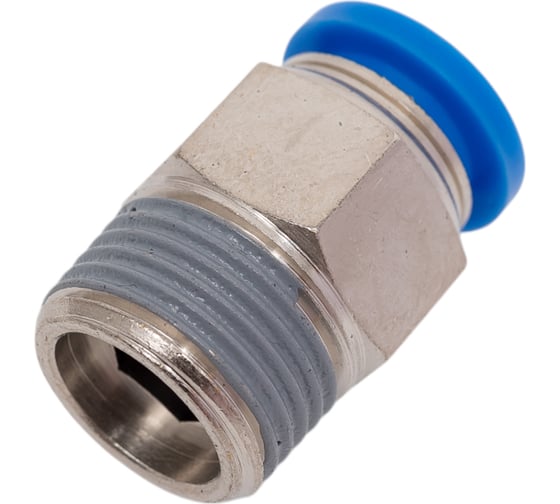 Пневмофитинг цанговый прямой с наружной резьбой HIMPT PC 10-03 (R3/8) 00-00008610