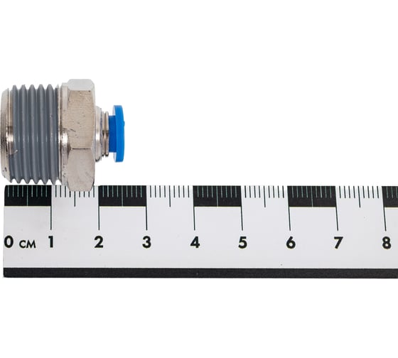 Пневмофитинг цанговый прямой с наружной резьбой HIMPT PC 6-04 (R1/2) 00-00008607