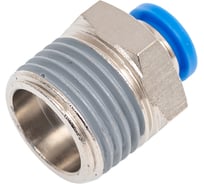 Пневмофитинг цанговый прямой с наружной резьбой HIMPT PC 8-04 (R1/2) 00-00008609