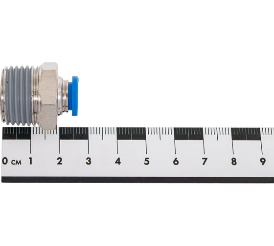 Пневмофитинг цанговый прямой с наружной резьбой HIMPT PC 8-04 (R1/2) 00-00008609