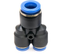 Фитинг пневматический цанговый пластиковый Y-образный переходной HIMPT PW 10-8 00-00008574