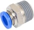 Пневмофитинг цанговый прямой с наружной резьбой HIMPT PC 8-03 (R3/8) 00-00008608 2