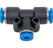 Фитинг пневматический цанговый пластиковый T-образный переходной HIMPT PUT 06-4 00-00008581