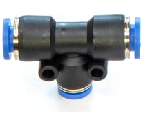 Фитинг пневматический цанговый пластиковый T-образный переходной HIMPT PUT 08-4 00-00008582