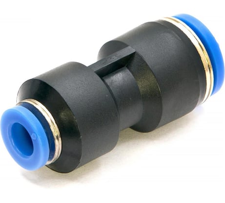 Фитинг пневматический цанговый пластиковый прямой переходной HIMPT PG 8-4 00-00008579
