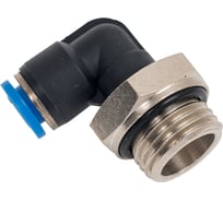 Пневмофитинг цанговый L-образный с наружной резьбой HIMPT PL 6-М16х1.5 00-00009985