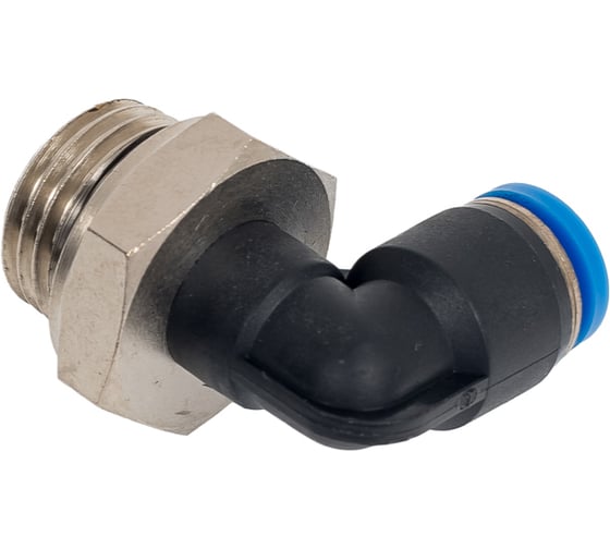 Пневмофитинг цанговый L-образный с наружной резьбой HIMPT PL 6-М16х1.5 00-00009985