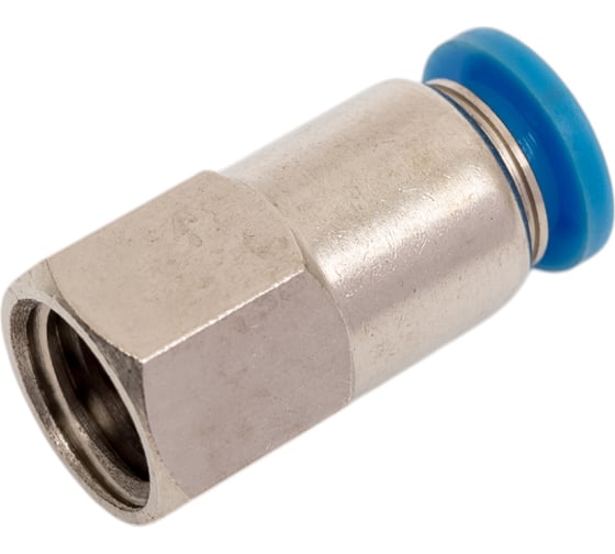 Пневмофитинг цанговый прямой с внутренней резьбой HIMPT PCF 6-М10х1.5 00-00010049