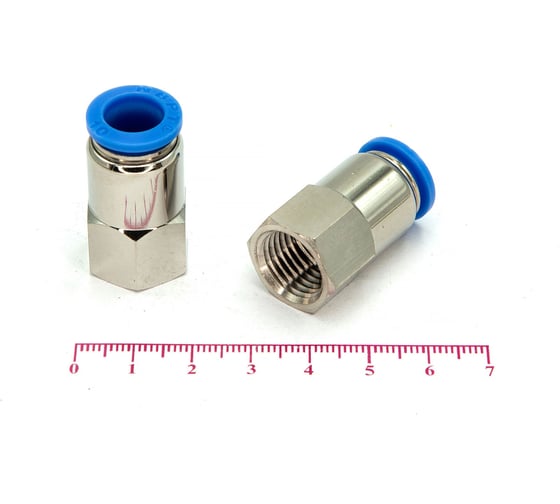 Пневмофитинг цанговый прямой с внутренней резьбой HIMPT PCF 8-М16х1.5 00-00010059