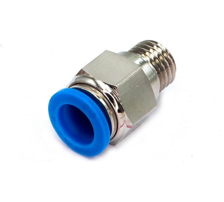 Пневмофитинг цанговый прямой с наружной резьбой HIMPT PC 6-М6х1 00-00010000