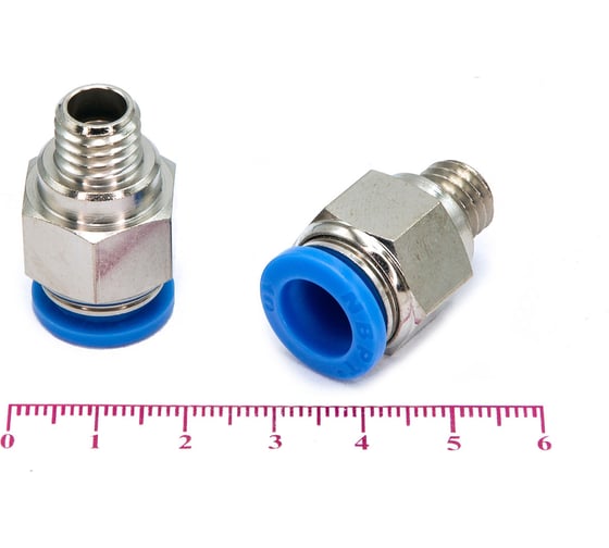 Пневмофитинг цанговый прямой с наружной резьбой HIMPT PC 16-04 (R1/2) 00-00010039