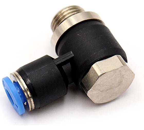 Пневмофитинг L-образный с наружной резьбой PH 06-03 (G3/8) HIMPT 00-00017786 1