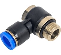 Пневмофитинг L-образный с наружной резьбой PH 08-02 (G1/4") HIMPT 00-00017789