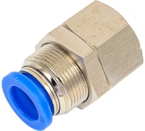 Пневмофитинг цанговый прямой с внутренней резьбой PMF 10-02 (R1/4) HIMPT 00-00017811