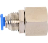 Пневмофитинг цанговый прямой с внутренней резьбой PMF 04-02 (R1/4) HIMPT 00-00017801