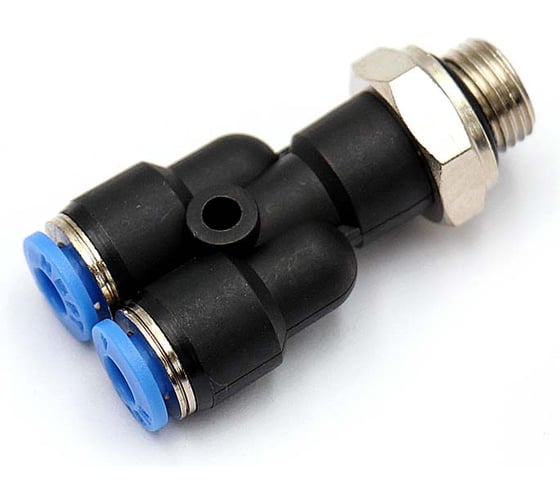 Пневмофитинг Y-образный с наружной резьбой PWT 10-02 (G1/4") HIMPT 00-00017828