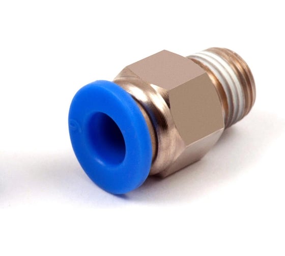 Пневмофитинг цанговый прямой с наружной резьбой PC 10-01 (R1/8) HIMPT 00028008159