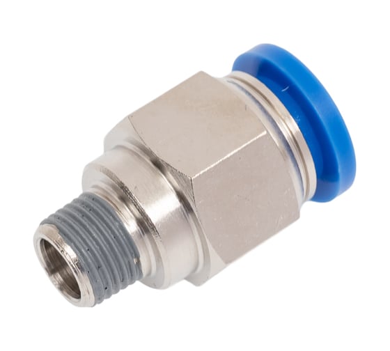 Пневмофитинг цанговый прямой с наружной резьбой PC 10-01 (R1/8) HIMPT 00028008159 1