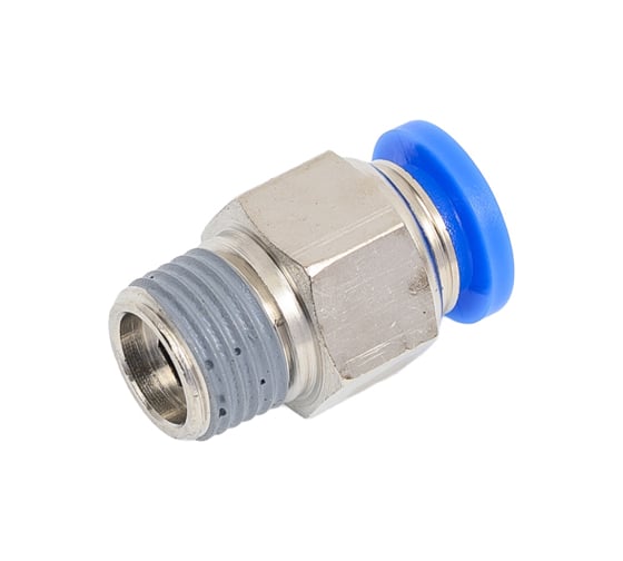 Пневмофитинг цанговый прямой с наружной резьбой PC 6-01 (R1/8) HIMPT 00028008153 1