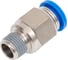 Пневмофитинг цанговый прямой с наружной резьбой PC 8-01 (R1/8) HIMPT 00028008157 2