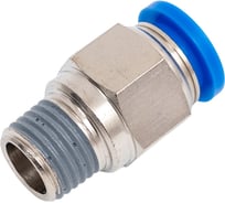 Пневмофитинг цанговый прямой с наружной резьбой PC 10-02 (R1/4) HIMPT 00028008160