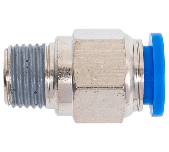 Пневмофитинг цанговый прямой с наружной резьбой PC 10-02 (R1/4) HIMPT 00028008160
