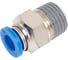 Пневмофитинг цанговый прямой с наружной резьбой PC 6-02 (R1/4) HIMPT 00028008156 2