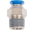 Пневмофитинг цанговый прямой с наружной резьбой PC 6-02 (R1/4) HIMPT 00028008156 3