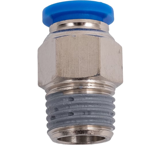 Пневмофитинг цанговый прямой с наружной резьбой PC 8-02 (R1/4) HIMPT 00028008158