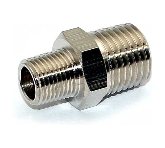Ниппель переходной с наружной резьбой HIMPT JWG 02-03 R1/4 - R3/8 00-00013949 1