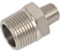 Ниппель переходной с наружной резьбой HIMPT JWG 01-03 R1/8" - R3/8" 00-00013950 2