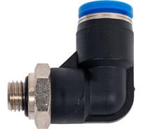 Пневмофитинг цанговый L-образный HIMPT, с наружной резьбой PL 8-М08х1.0 00-00012491