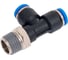 Пневмофитинг цанговый Т-образный HIMPT с наружной резьбой PD 6-02, R1/4 00-00014119 3