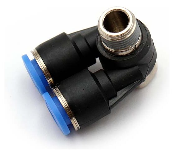 Пневмофитинг L-образный с наружной резьбой HIMPT PA 12-03 (R3/8") 00-00017757 1
