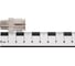 Пневмофитинг латунный прямой HIMPT NPCT 10-02, с наружной резьбой R1/4 00-00012546 4