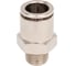 Пневмофитинг латунный прямой HIMPT NPCT 12-02, с наружной резьбой R1/4 00-00012548 4
