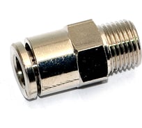 Пневмофитинг латунный прямой HIMPT NPCT 6-01, с наружной резьбой R1/8 00-00012540