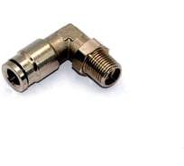 Пневмофитинг латунный L-образный HIMPT NPLT 06-01, с наружной резьбой R1/8" 00-00012550