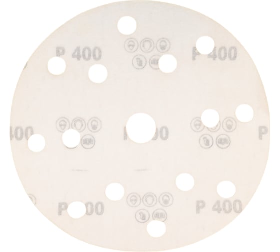Шлифовальный круг Interflex Gold AP215C 150 мм, на липучке, 15 отверстий, Р400 3127043315