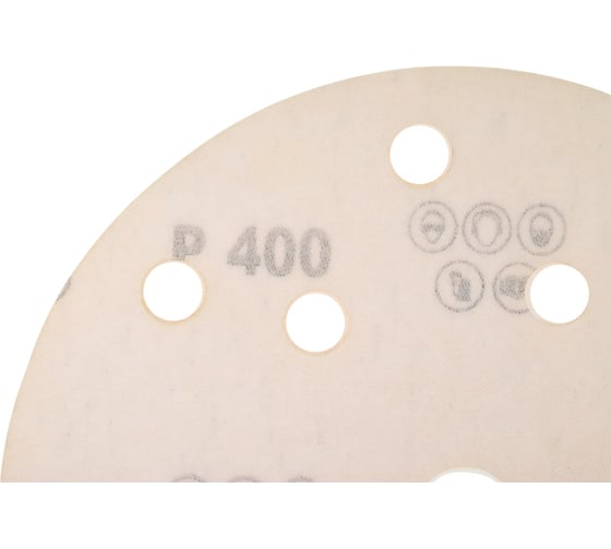Шлифовальный круг Interflex Gold AP215C 150 мм, на липучке, 15 отверстий, Р400 3127043315