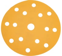 Шлифовальный круг Interflex Gold AP215C 150 мм, на липучке, 15 отверстий, Р280 3127283015