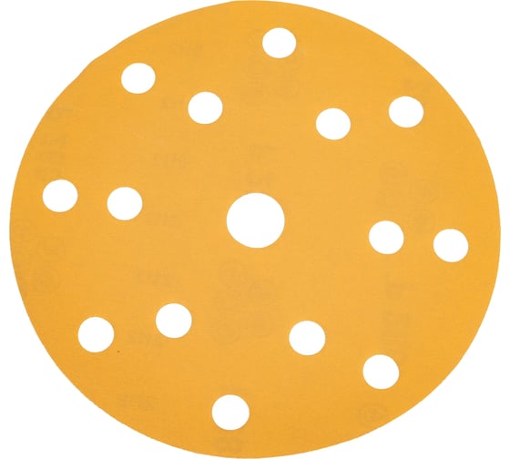 Шлифовальный круг Interflex Gold AP215C 150 мм, на липучке, 15 отверстий, Р280 3127283015 1