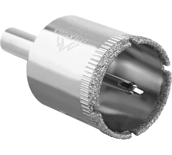 Коронка с центрирующим сверлом по стеклу и керамике (28х55 мм) Vertextools 336-28-55