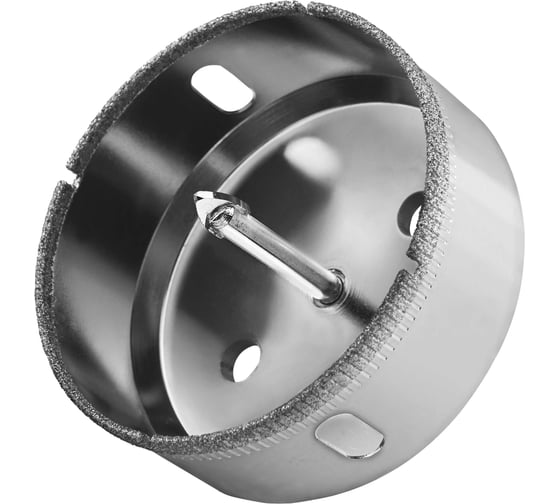 Коронка с центрирующим сверлом по стеклу и керамике (68х55 мм) Vertextools 336-68-55 1